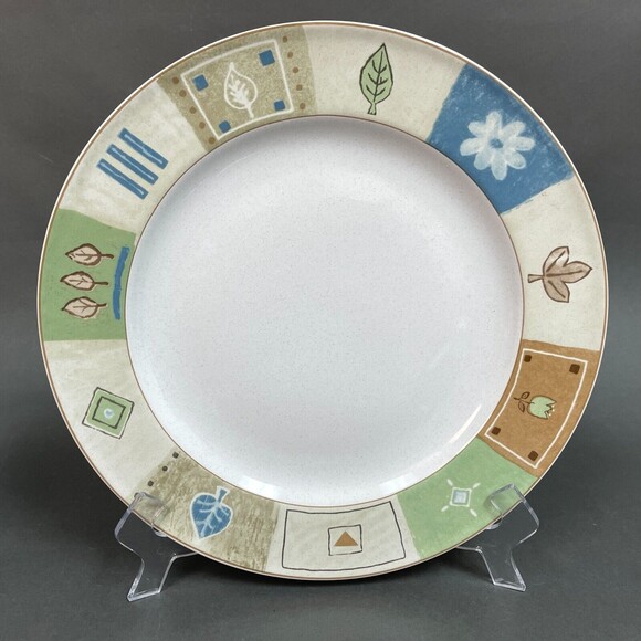 Mikasa Casual Classics HG284 Country Quilt Chop Serving Platter Plate 12.25" - Picture 1 of 4